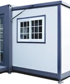 Optimus 5 Portable Prefabricated Office 13x20ft, Mobile Expandable Plastic Prefab House for Hotel, Booth, Food Vendor, Guard House, Shop, Villa, Warehouse, Workshop (with Restroom)
