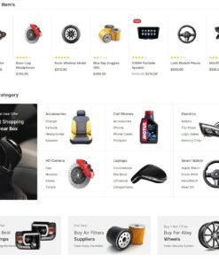 Alternative view of Ready-made online store for selling auto parts with a blog. WordPress site.