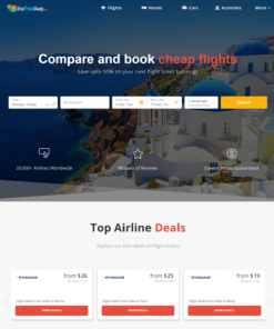 Travel Website for Sale w/ AUTO CONTENT UPDATES - Make $7-90 for each booking
