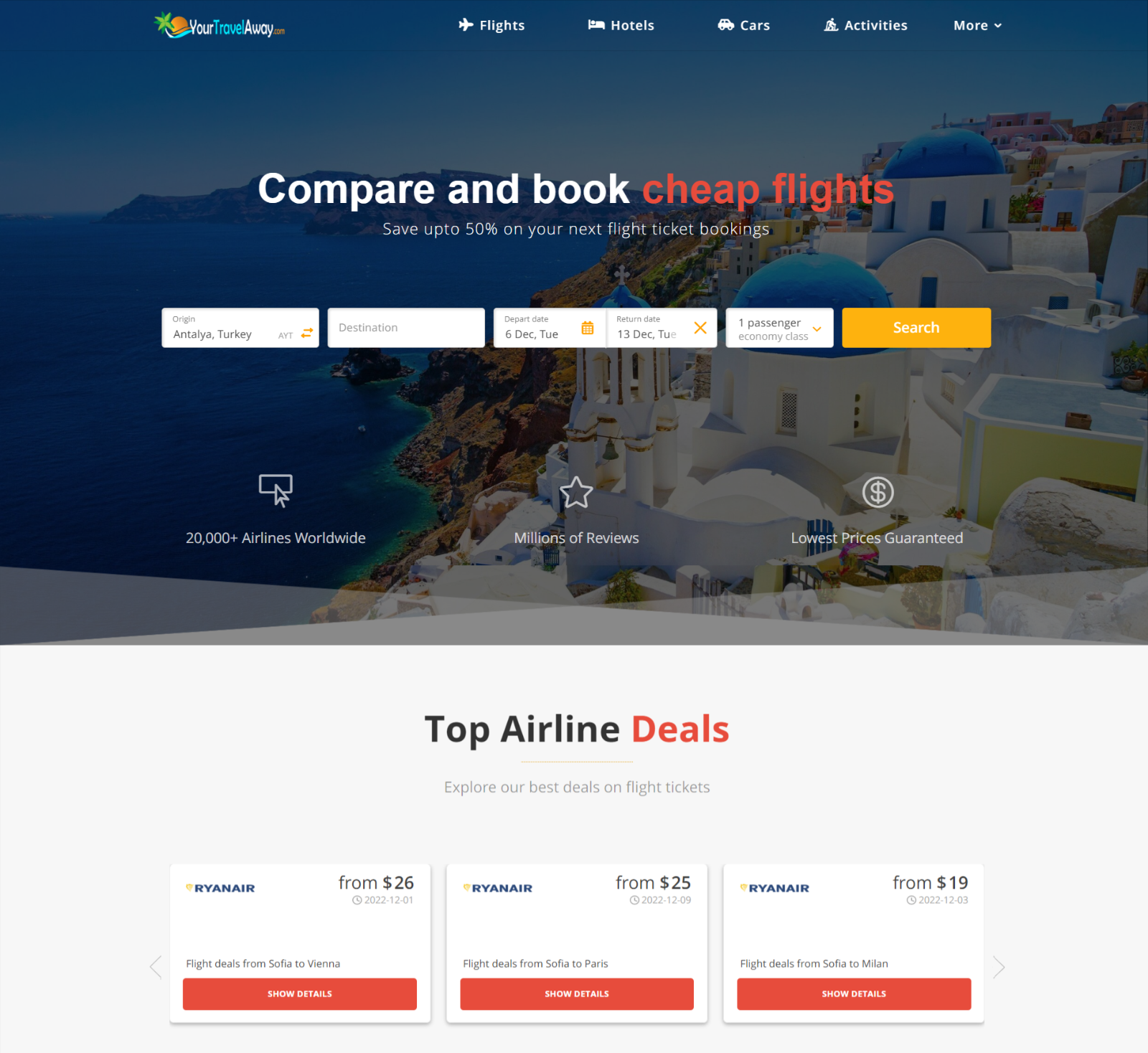 Travel Website for Sale w/ AUTO CONTENT UPDATES - Make $7-90 for each booking