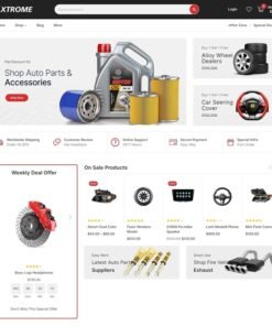 Ready-made online store for selling auto parts with a blog. WordPress site.