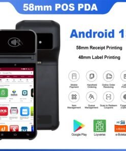 Android 13 Handheld Terminal POS Printer Portable 58mm Thermal Receipt Printer 4G Bluetooth NFC Ticket Bill POS PDA Impressora