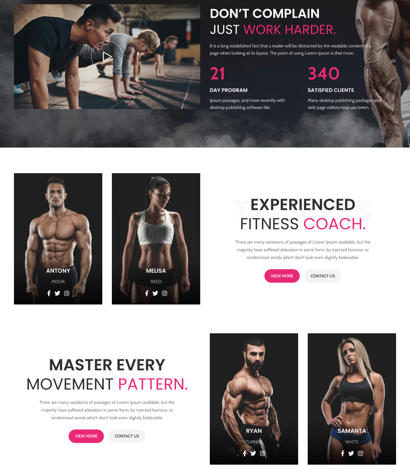 Fitness & Workout Training Website - Image 4