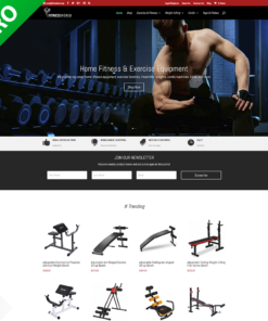 Professional Fitness Dropshipping Store | Turnkey Dropship Business Website