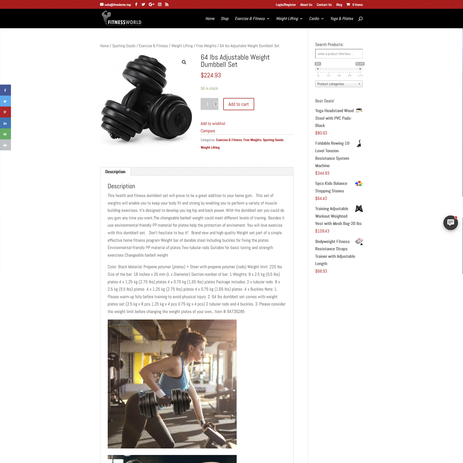 Professional Fitness Dropshipping Store | Turnkey Dropship Business Website - Image 2