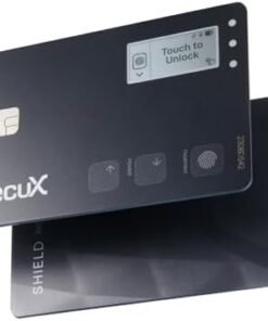 SecuX Shield Bio Crypto Hardware Wallet - Secure Biometric Authentication, Cold Storage Card for NFT, Bitcoin, Ethereum, Cardano, ERC20, BEP20, and More
