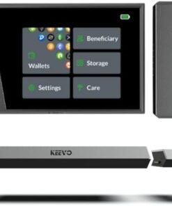 Keevo Model 1 Crypto Wallet (Cold Storage, Hardware Ledger) - Secure, Safe & Trusted Cryptocurrency Wallet & Ledger for Bitcoin (BTC), Ethereum (ETHER), NFT and Digital Assets