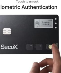 Alternative view of SecuX Shield Bio Crypto Hardware Wallet - Secure Biometric Authentication, Cold Storage Card for NFT, Bitcoin, Ethereum, Cardano, ERC20, BEP20, and More