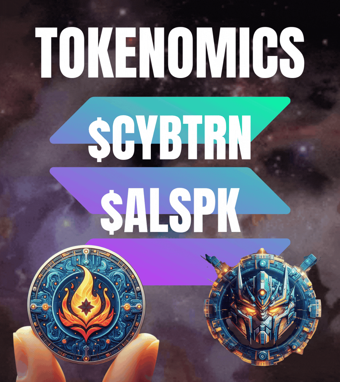 Tokenomics - $CYBTRN and $ALSPK
