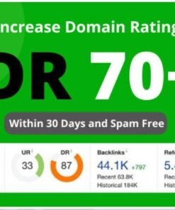 SEO website increase domain rank to Ahrefs 70 plus search engine optimisation