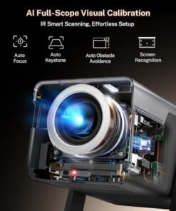 Alternative view of [8K Support/2000 ANSI/AI Visual Calibration] X7 Smart Projector with Android 14 OS DoIby,1080P UHD Projector