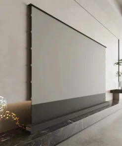 100'' 120'' 150'' 8K High Contrast ALR Perforated Acoustically Transparent Auto-Rising Floor Projector Screen