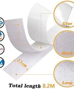 Alternative view of 27Ft x 1 Inch Self Adhesive Strips, Heavy Duty Strong Back Sticky Fastening Tape,Nylon Fabric Fastener Mounting Tape