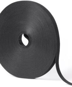 1/2in x 100ft Hook and Loop Roll | Double-Sided Strips, Self-Gripping Straps | Reusable Multi-Purpose Wrap Fasteners for Home, Office, Data Center, and More