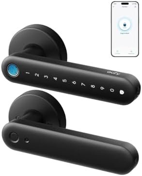eufy Security Smart Lock FamiLock C32, Fingerprint Keyless Door Lock with Handle,Interior Doors, Built-in Wi-Fi (2.4 GHz Only), App Control, Auto Lock, 4 AA Batteries, Alexa/Google,Rekey Not Supported : Electronics