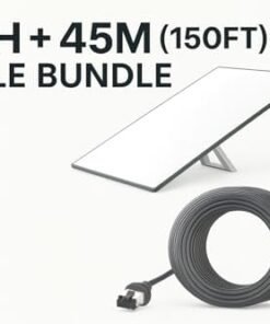 Alternative view of Starlink Gen 3 Standard Kit – Satellite Dish with Wi-Fi 6 Router – High-Speed, Low-Latency Internet +Extra 150FT Cable – High-Speed, Low-Latency Internet for Rural and Remote Homes : Electronics
