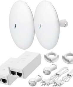 Wireless Bridge NBE-5AC-GEN2 PRE-CONFIGURED Bundle of 2 Outdoor Point-to-Point Wi-Fi Bridge, Plug and Play, 450+ Mbps Speed, 15+ km Range : Electronics