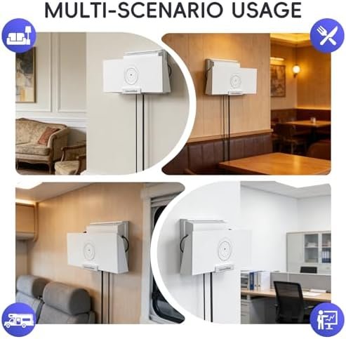 for Starlink Gen 3 Router Mount, All in One Starlink Wall Mount for Standard V3 Mesh Router and Star Link Gen 3 Power Supply Mounting Kit, Space Saving Star Link Mini Accessories : Electronics - Image 8