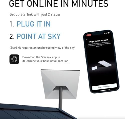 Starlink Standard 4X (New Gen) – Premium Satellite Internet Kit, WiFi 6 Router, Fast & Reliable Connectivity Anywhere : Electronics - Image 6