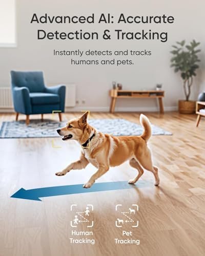 eufy Security 4K Indoor Camera E30 -No Subscription,360° Pan Tilt,AI Auto Tracking,Color Night Vision,Pet/Baby/Nanny Camera with Two-Way Audio,AI Human/Pet Detection,Works with HomeKit((2-Pack) : Electronics - Image 4