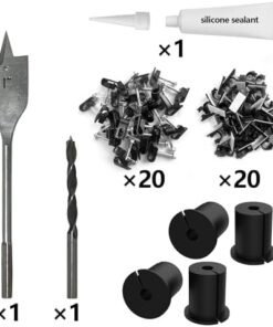 Alternative view of Starlink cable routing kit,starlink ethernet adapter,4pcs star link wall bushing grommets accessories for cable wall pass through with 1" spade drill bit 40pcs wall wire clips : Electronics