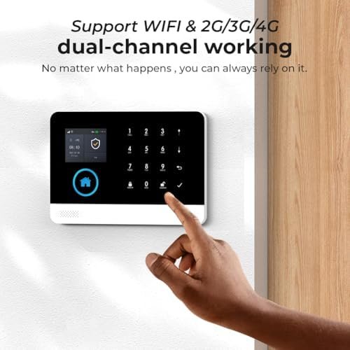 PGST Wireless Home Security System, 17-Piece Kit, Outdoor Camera, Phone APP Alert, Door Sensor, Siren, Remote, Motion Detector, Compatible with Alexa (103-D-T53) - Image 3