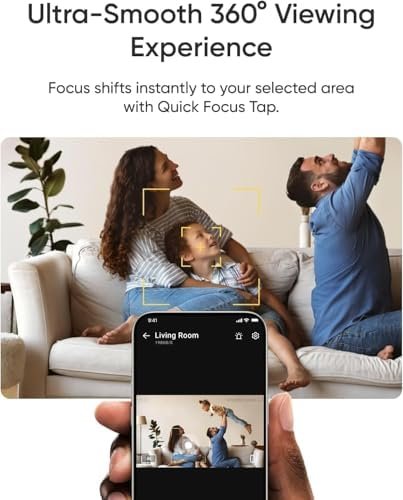 eufy Security 4K Indoor Camera E30 -No Subscription,360° Pan Tilt,AI Auto Tracking,Color Night Vision,Pet/Baby/Nanny Camera with Two-Way Audio,AI Human/Pet Detection,Works with HomeKit((2-Pack) : Electronics - Image 3