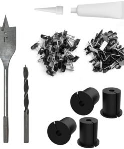 Starlink cable routing kit,starlink ethernet adapter,4pcs star link wall bushing grommets accessories for cable wall pass through with 1" spade drill bit 40pcs wall wire clips : Electronics