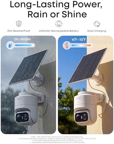 eufy Security eufyCam C37, Security Cameras Wireless Outdoor, 360° Pan & Tilt AI Tracking, 2K Solar Camera, Human/Pet/Vehicle Detection, Flexible Solar Panel, Color Night Vision, No Monthly Fee : Electronics - Image 8