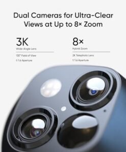Alternative view of eufy Security SoloCam S340, Solar Security Cameras Wireless Outdoor, Cameras for Home Security, 360° Pan & Tilt Surveillance, No Blind Spots, 2.4 GHz Wi-Fi, No Monthly Fee, HomeBase S380 Compatible : Electronics