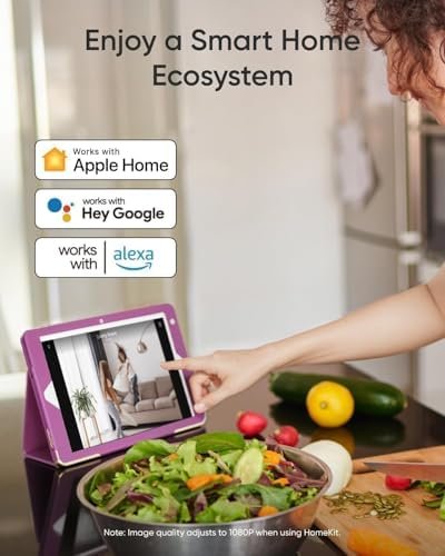 eufy Security 4K Indoor Camera E30 -No Subscription,360° Pan Tilt,AI Auto Tracking,Color Night Vision,Pet/Baby/Nanny Camera with Two-Way Audio,AI Human/Pet Detection,Works with HomeKit((2-Pack) : Electronics - Image 7
