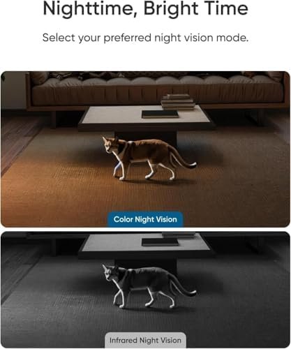 eufy Security 4K Indoor Camera E30 -No Subscription,360° Pan Tilt,AI Auto Tracking,Color Night Vision,Pet/Baby/Nanny Camera with Two-Way Audio,AI Human/Pet Detection,Works with HomeKit((2-Pack) : Electronics - Image 5