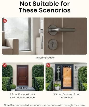 eufy Security Smart Lock FamiLock C32, Fingerprint Keyless Door Lock with Handle,Interior Doors, Built-in Wi-Fi (2.4 GHz Only), App Control, Auto Lock, 4 AA Batteries, Alexa/Google,Rekey Not Supported : Electronics - Image 7