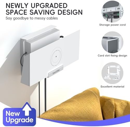 for Starlink Gen 3 Router Mount, All in One Starlink Wall Mount for Standard V3 Mesh Router and Star Link Gen 3 Power Supply Mounting Kit, Space Saving Star Link Mini Accessories : Electronics - Image 4