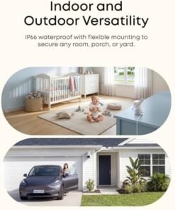 Alternative view of eufy Security Wired Cam C31 2-Cam Kit, Indoor/Outdoor Camera, IP66, 360° Coverage w/Pan&Tilt, 24/7 Recording, Auto Tracking, No Subscription, Color Night Vision, AI Human/Vehicle/Pet/Cry Detection : Electronics