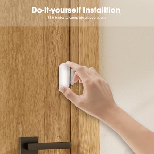 PGST Wireless Home Security System, 17-Piece Kit, Outdoor Camera, Phone APP Alert, Door Sensor, Siren, Remote, Motion Detector, Compatible with Alexa (103-D-T53) - Image 6