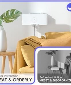 Alternative view of for Starlink Gen 3 Router Mount, All in One Starlink Wall Mount for Standard V3 Mesh Router and Star Link Gen 3 Power Supply Mounting Kit, Space Saving Star Link Mini Accessories : Electronics