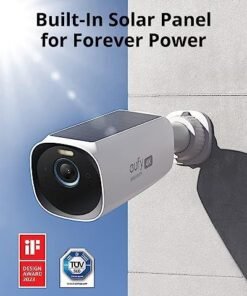 Alternative view of eufy Security eufyCam 3 4-Cam Kit,Security Camera Outdoor Wireless,4K Camera with Integrated Solar Panel, Forever Power,Face Recognition AI,Expandable Local Storage,Spotlight, 2.4 GHz Wi-Fi(Renewed) : Electronics