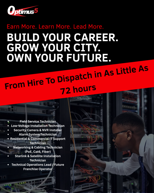 Optimus 5 Company Is Hiring